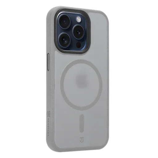 Svetlosivé puzdro Tactical MagForce Hypersand pre Apple iPhone 15 Pro - 3
