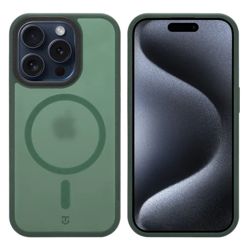 Puzdro na Apple iPhone 15 Pro – Tactical MagForce Hypersand, lesná zelená - 2