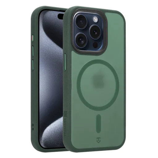 Puzdro na Apple iPhone 15 Pro – Tactical MagForce Hypersand, lesná zelená - 4