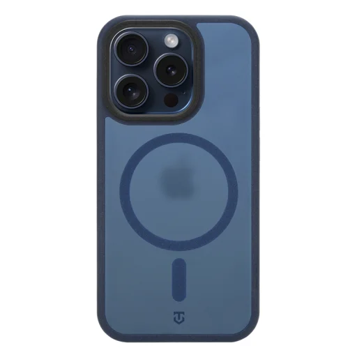 Apple iPhone 15 Pro tmavomodré puzdro Tactical MagForce Hypersand kompatibilné s MagSafe - 1