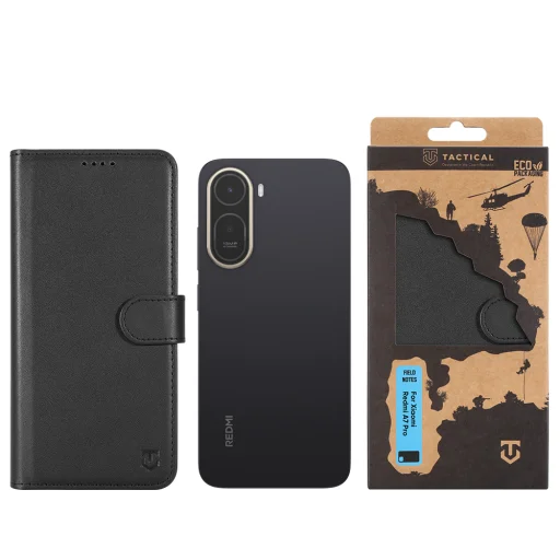 Xiaomi Redmi A7 Pro čierne Tactical Field Notes puzdro otváracie do boku - 6