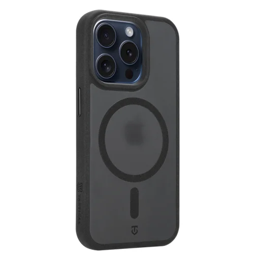 Apple iPhone 15 Pro kryt – Tactical MagForce Hypersand, asfaltovo sivá - 3