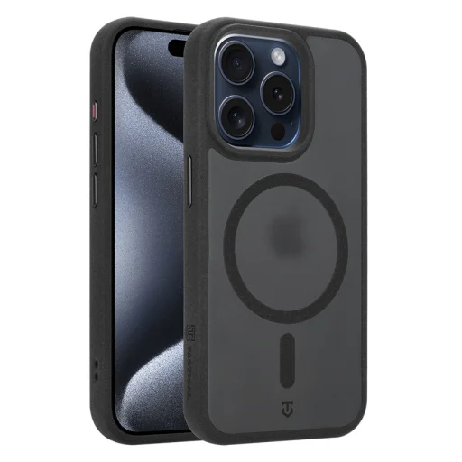 Apple iPhone 15 Pro kryt – Tactical MagForce Hypersand, asfaltovo sivá - 4