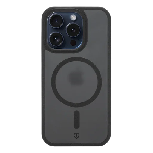 Apple iPhone 15 Pro kryt – Tactical MagForce Hypersand, asfaltovo sivá - 1