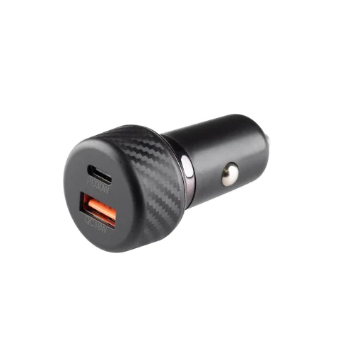 SAL SAU48PD USB autonabíjačka, 48 W, 2v1: USB-A + USB-C, QC+PD rýchle nabíjanie, LED osvetlenie - 1