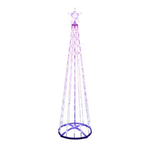 Home SMF180 inteligentný RGB umelý vianočný stromček, výška 180 cm, 190 ks RGB micro LED, na diaľkové ovládanie, interiérové vyhotovenie - 6