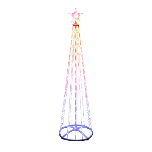 Home SMF180 inteligentný RGB umelý vianočný stromček, výška 180 cm, 190 ks RGB micro LED, na diaľkové ovládanie, interiérové vyhotovenie - 8