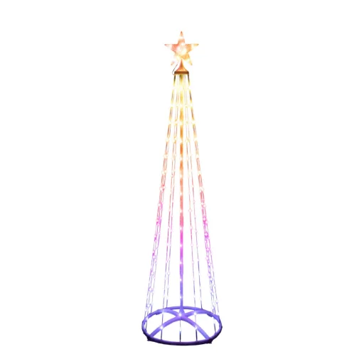 Home SMF180 inteligentný RGB umelý vianočný stromček, výška 180 cm, 190 ks RGB micro LED, na diaľkové ovládanie, interiérové vyhotovenie - 10
