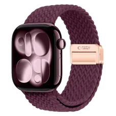 Remienok pre Apple Watch 40/41/42 mm, Tech-Protect NylonMag, tmavobordový