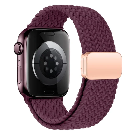 Remienok pre Apple Watch 40/41/42 mm, Tech-Protect NylonMag, tmavobordový - 2
