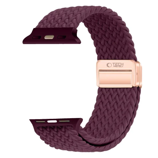 Remienok pre Apple Watch 40/41/42 mm, Tech-Protect NylonMag, tmavobordový - 3