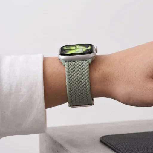 Apple Watch 8/9/10/11/12/SE 40/41/42 mm remienok Tech-Protect NylonMag, pistáciový - 7