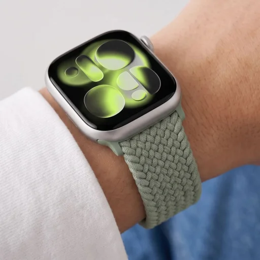 Apple Watch 8/9/10/11/12/SE 40/41/42 mm remienok Tech-Protect NylonMag, pistáciový - 9