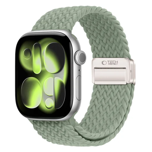 Apple Watch 8/9/10/11/12/SE 40/41/42 mm remienok Tech-Protect NylonMag, pistáciový - 1