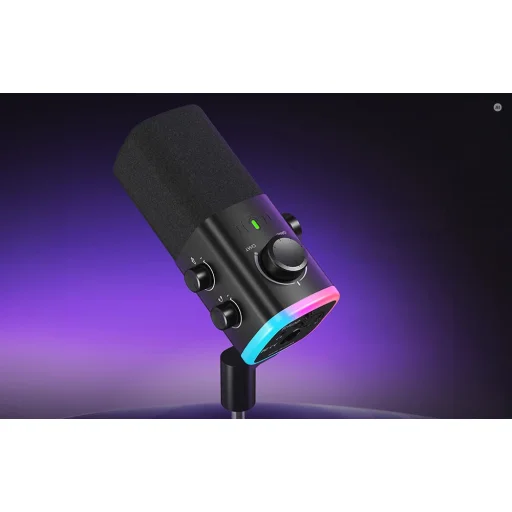 Fifine AmpliGame AM9T čierny dynamický USB mikrofón - 2