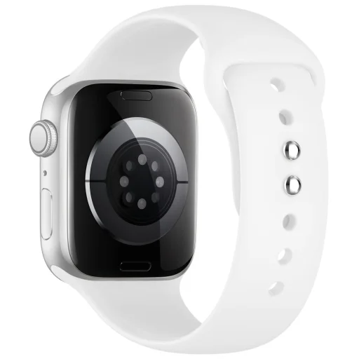 Apple Watch 8/9/10/11/12/SE (40/41/42 mm) Tech-Protect silikónový remienok, biely - 2