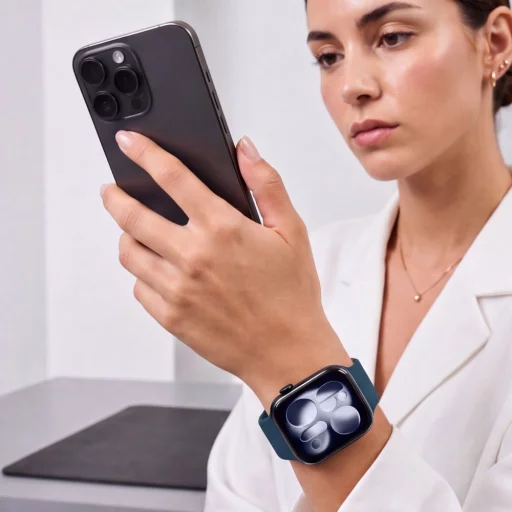 Apple Watch 8/9/10/11/12/SE (40/41/42 mm) Tech-Protect silikónový remienok, tmavomodrý - 4