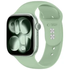 Apple Watch 8/9/10/11/12/SE 40/41/42 mm Tech-Protect silikónový remienok, pistáciový
