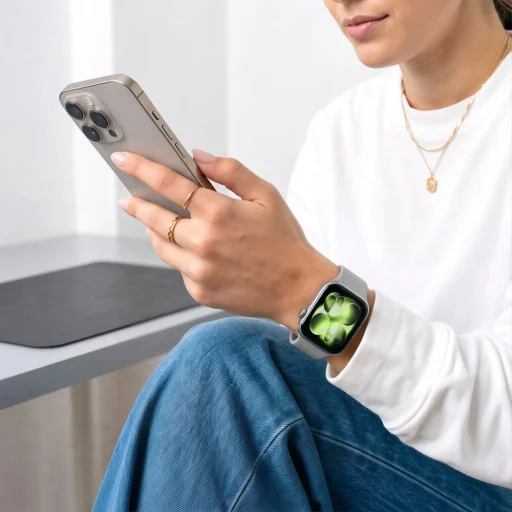 Silikónový remienok Tech-Protect pre Apple Watch 8/9/10/11/12/SE 40/41/42 mm, mesačná sivá - 4