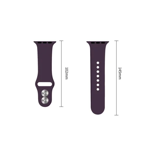 Bordový silikónový remienok Tech-Protect pre Apple Watch 8/9/10/11/12/SE/Ultra 44/45/46/49 mm - 3