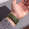 Apple Watch 8/9/10/11/12/SE/Ultra (44/45/46/49 mm) Tech-Protect silikónový TPU remienok, olivovozelený thumbnail
