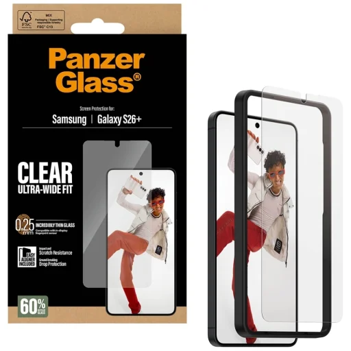 Samsung Galaxy S26+ PanzerGlass Ultra-Wide Fit EasyAligner tvrdené sklo - 4