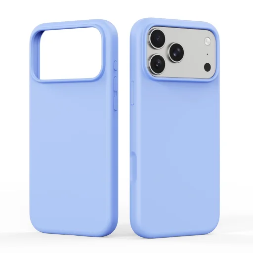  iPhone 18 Pro/17 Pro világoskék DUX DUCIS PIEL LIQUID SILICONE MagSafe-kompatibilis tok - 1