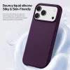  iPhone 18 Pro Max és iPhone 17 Pro Max DUX DUCIS PIEL MagSafe-kompatibilis folyékony szilikon tok, bordó thumbnail