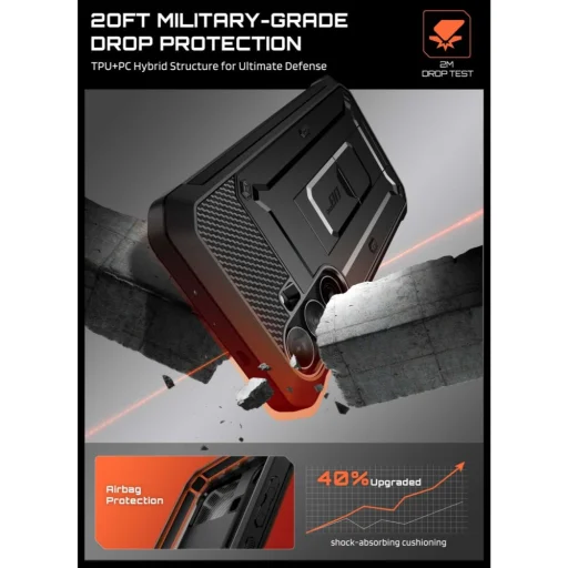 Ochranný kryt Supcase Unicorn Beetle Pro pre Samsung Galaxy S26 FE čierny - 5