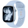 Apple Watch 8/9/10/11/12/SE (40/41/42 mm) svetlomodrý silikónový remienok Tech-Protect thumbnail