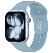 Apple Watch 8 / 9 / 10 / 11 / 12 / SE (40 / 41 / 42 mm) silikónový remienok Tech-Protect, rifľová modrá