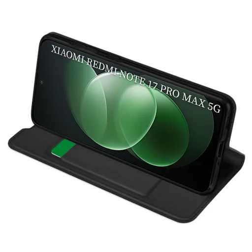  Xiaomi Redmi Note 17 Pro Max fekete Techsuit Magskin Book könyvtok - 2