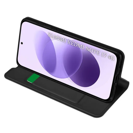  Xiaomi Redmi Note 17 4G / Redmi Note 17 5G fekete Techsuit Magskin Book könyvtok - 2