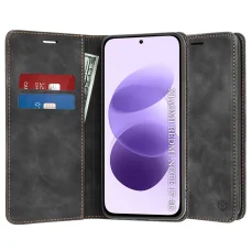  Xiaomi Redmi Note 17 4G / Redmi Note 17 5G fekete Techsuit Confy Cover könyvtok