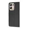 Xiaomi Redmi 17 4G / Redmi 17 5G čierne kožené knižkové puzdro Techsuit thumbnail