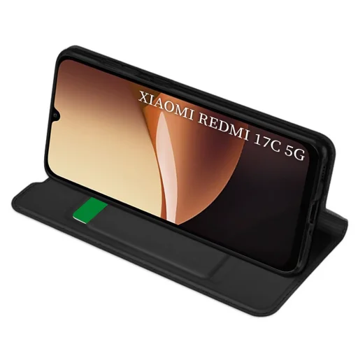  Xiaomi Redmi 17C 5G fekete Techsuit Magskin Book könyvtok - 2