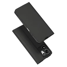  Honor 600 Smart könyvtok – Techsuit Magskin Book (Long Blitz Cutout), fekete