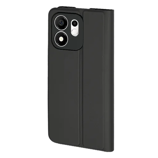  Honor 600 Smart könyvtok – Techsuit Magskin Book (Long Blitz Cutout), fekete - 6