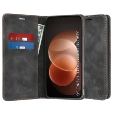  Xiaomi Redmi Note 17 Pro 5G fekete Techsuit Confy Cover könyvtok