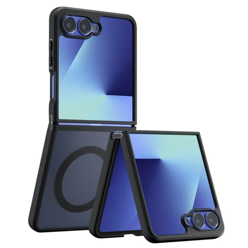  Samsung Galaxy Flip 8 matt mágneses tok, fekete - 1