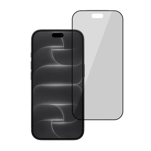  iPhone 18 Pro Max betekintésgátló edzett üveg – Tel Protect 10X Privacy Plus Titanium - 2