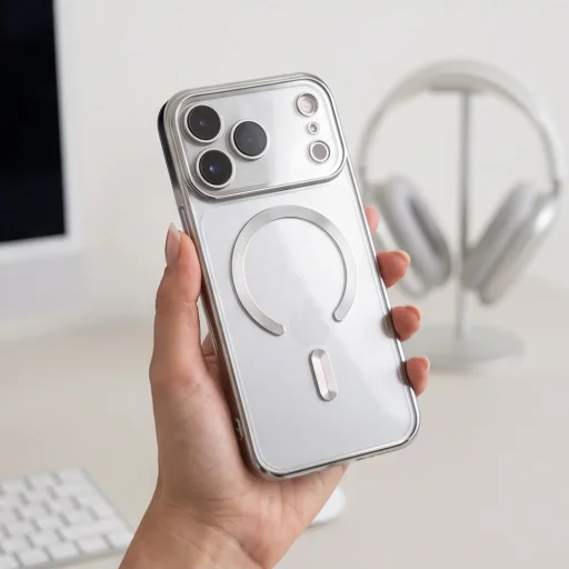 Puzdro Tech-Protect MagFlex MagSafe pre Apple iPhone 17 Pro Max / 18 Pro Max, lesklé strieborné - 9