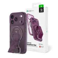  iPhone 18 Pro Max lila AmazingThing Titan Pro Lens Stand Set tok mágneses tartóval