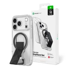  iPhone 18 Pro Max átlátszó tok mágneses tartóval – AmazingThing Titan Pro Lens Stand Set