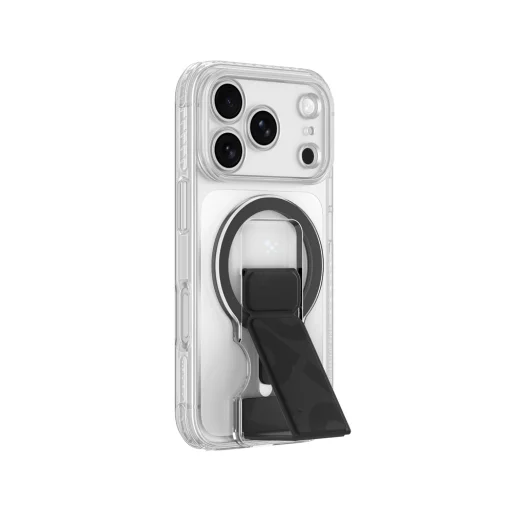  iPhone 18 Pro átlátszó tok AmazingThing Titan Pro Lens Stand Set mágneses tartóval - 2