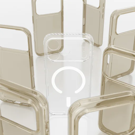  iPhone 18 Pro átlátszó tok AmazingThing Titan Pro Lens Stand Set mágneses tartóval - 8