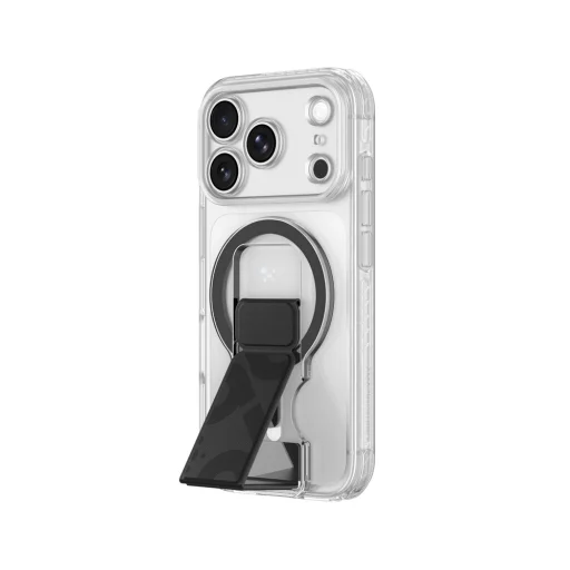  iPhone 18 Pro átlátszó tok AmazingThing Titan Pro Lens Stand Set mágneses tartóval - 4