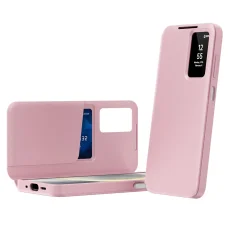  Samsung Galaxy A27 5G Techsuit SmartView sorozatú rózsaszín könyvtok