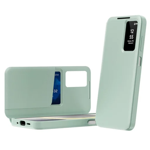  Samsung Galaxy A27 5G Techsuit SmartView zöld könyvtok - 1