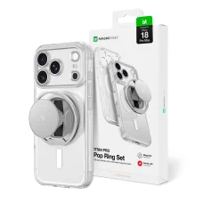  iPhone 18 Pro Max AmazingThing Titan Pro Pop Lens átlátszó tok mágneses tartóval és kameravédelemmel